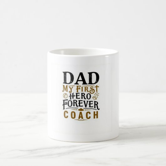 Mein erster Heldentrainer für immer - Sinnvoller V Kaffeetasse (Mittel)