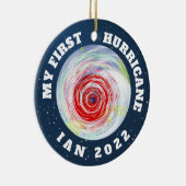 Mein erster Hurrikan Ian 2022 Keramik Ornament (Rechts)
