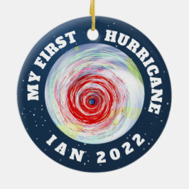 Mein erster Hurrikan Ian 2022 Keramik Ornament