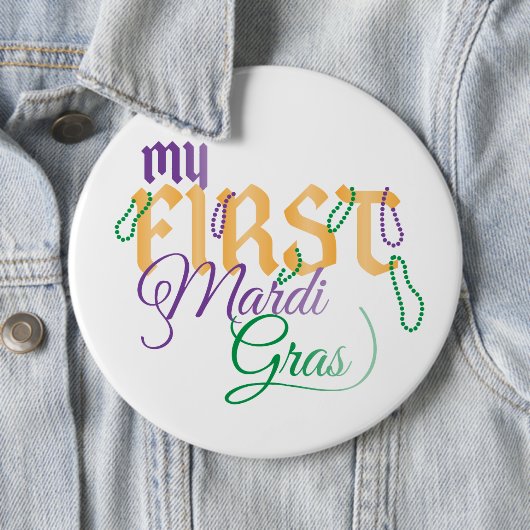 Mein erster Karneval-kolossales Button (Beispiel)