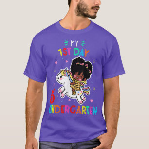 Mein erster Kindergartentag Unicorn Girls 1. Tag T-Shirt