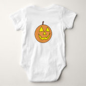 Mein erster Kürbiskinderanzug zu Halloween Baby Strampler (Rückseite)
