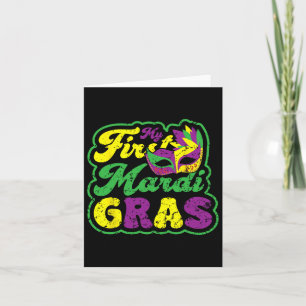 Mein erster Mardi Gras Mardi Gras Party Funny Holi Karte