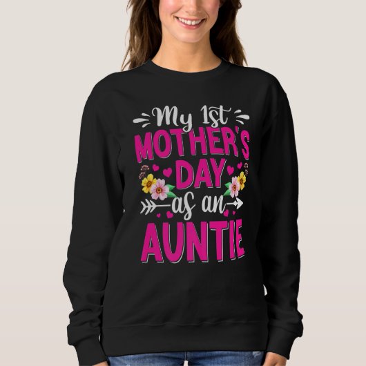 Mein erster Muttertag als Blume G Sweatshirt (Vorderseite)