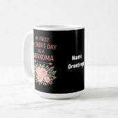 Mein erster Muttertag als Oma Funny & Niedlich Kaffeetasse (Vorderseite Links)