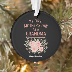 Mein erster Muttertag als Oma Funny & Niedlich Ornament