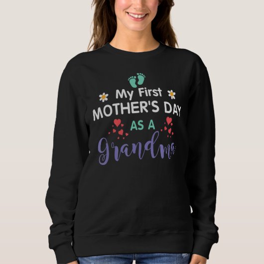 Mein erster Muttertag als Oma Sweatshirt (Vorderseite)