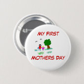 Mein erster Müttertag Button (Vorne & Hinten)