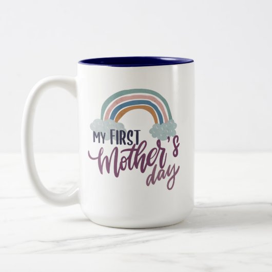 Mein erster Muttertag Zweifarbige Tasse (Links)