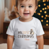 Mein erster Name für das Weihnachtsgebäck Baby T-shirt