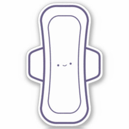 Mein erster Niedlicher Girly Cartoon Menstrual Pad Aufkleber