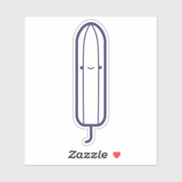 Mein erster Niedlicher Girly White Cartoon Tampon Aufkleber