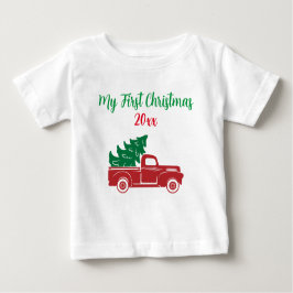 Mein erster Niedlicher Weihnachtsverkehr Baby T-shirt