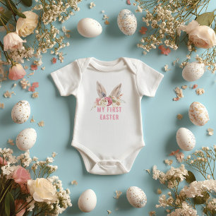 Mein erster Oster Aquarellfarbene Ostersonnige O Baby Strampler