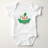 Mein erster Patrick's Day St. Patrick's Day St. Baby Strampler (Vorderseite)