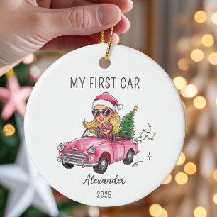Mein erster Personalisierter Name und mein Jahr Keramik Ornament