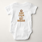 Mein erster Pessach - Ruhe Behalten und Matzah Mat Baby Strampler (Rückseite)