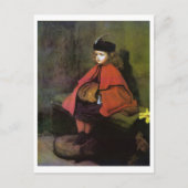 Mein erster Prediger, John Everett Millais Postkarte (Vorderseite)
