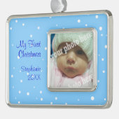 Mein erster Rahmen-Ornament silber (Links)