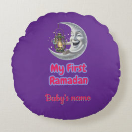 Mein erster RAMADAN Rundes Kissen