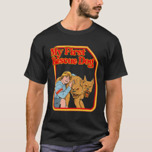 Mein erster Rettungshund Funny Dark Spaß Shirts - 