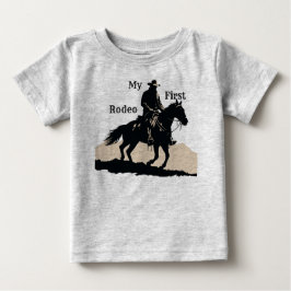 Mein erster Rodeo' Baby T - Shirt von Rodeo Birthd