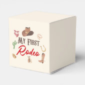 Mein erster Rodeo Cowboy 1. Geburtstag Geschenkschachtel (Rückseite)