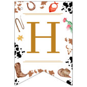 Mein erster Rodeo Cowboy 1. Geburtstag Glückwunsch Wimpelkette (Zweite Fahne)