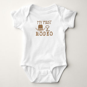 Mein erster Rodeo-Geburtstagskind 1. Cowboy-Wester Baby Strampler
