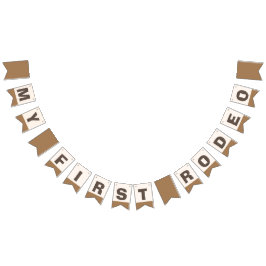 Mein erster Rodeo-Western Birthday Bunting Fahnen Wimpelkette