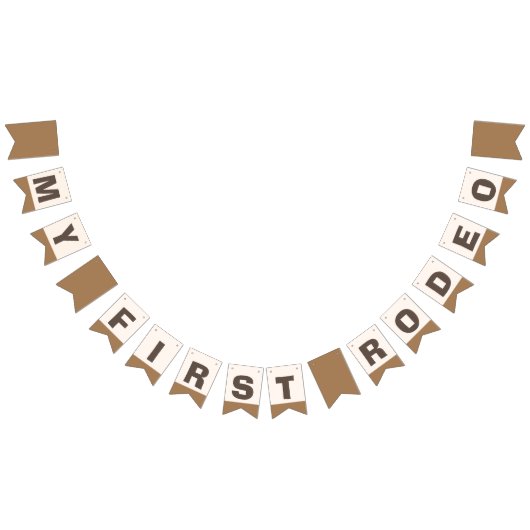 Mein erster Rodeo-Western Birthday Bunting Fahnen Wimpelkette (Alle)