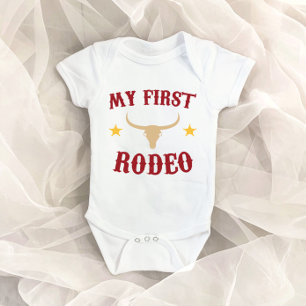 Mein erster Rodeo Western Cowboy erster Geburtstag Baby Strampler