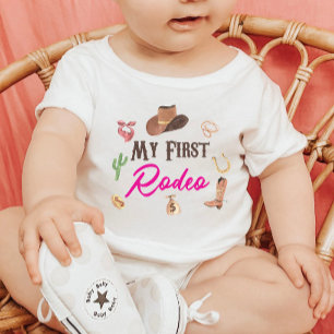 Mein erster Rodeo Western Cowboy erster Geburtstag Baby T-shirt