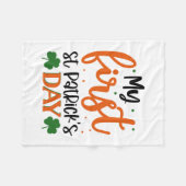 Mein erster ST Patrick S Day Fleecedecke (Vorderseite (Horizontal))