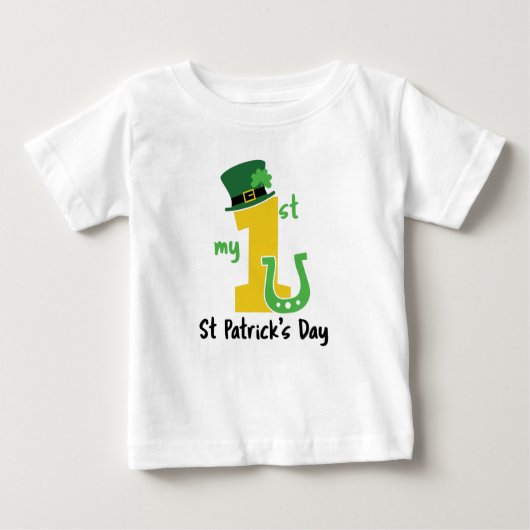 Mein erster St. Patricks Day Baby T-shirt (Vorderseite)