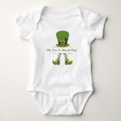 "Mein erster St. Patricks Day" Custom Baby Strampler (Vorderseite)