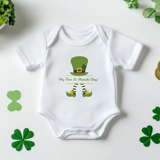 "Mein erster St. Patricks Day" Custom Baby Strampler