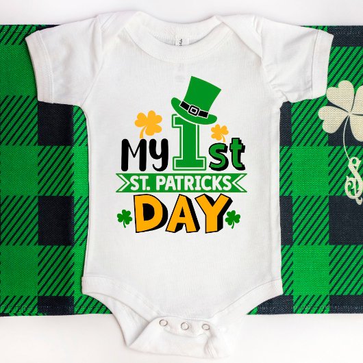 Mein erster St. Patrick's Day niedlich Baby Strampler