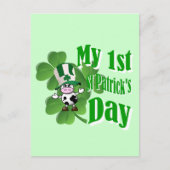 Mein erster St. Patrick's Day Postkarte (Vorderseite)