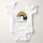 Mein erster St. Patrick's Day Regenbogen und mein  Baby Strampler (Vorderseite)