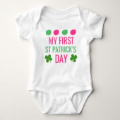 Mein erster St Patrick's Day // St Patrick's Day Baby Strampler (Vorderseite)