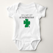 Mein erster St. Patrick's Day St. Patrick's Day Gr Baby Strampler (Vorderseite)