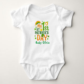 Mein erster St. Patricks's Day Niedlich Baby Strampler