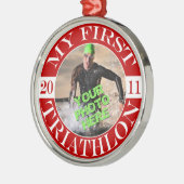 Mein erster Triathlon - 2011 Silbernes Ornament (Links)