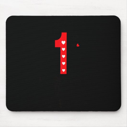 Mein erster Valentinstag als Mama  Mousepad (Vorne)