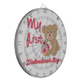 Mein erster Valentinstag Dartscheibe (Vorderseite Links)