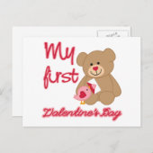 Mein erster Valentinstag Feiertagspostkarte (Vorne/Hinten)