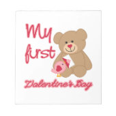 Mein erster Valentinstag Notizblock (Vorderseite)