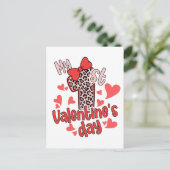 Mein erster Valentinstag Postkarte (Stehend Vorderseite)