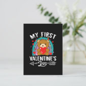 mein erster Valentinstag Postkarte (Stehend Vorderseite)